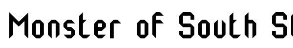 Monster of South St font preview